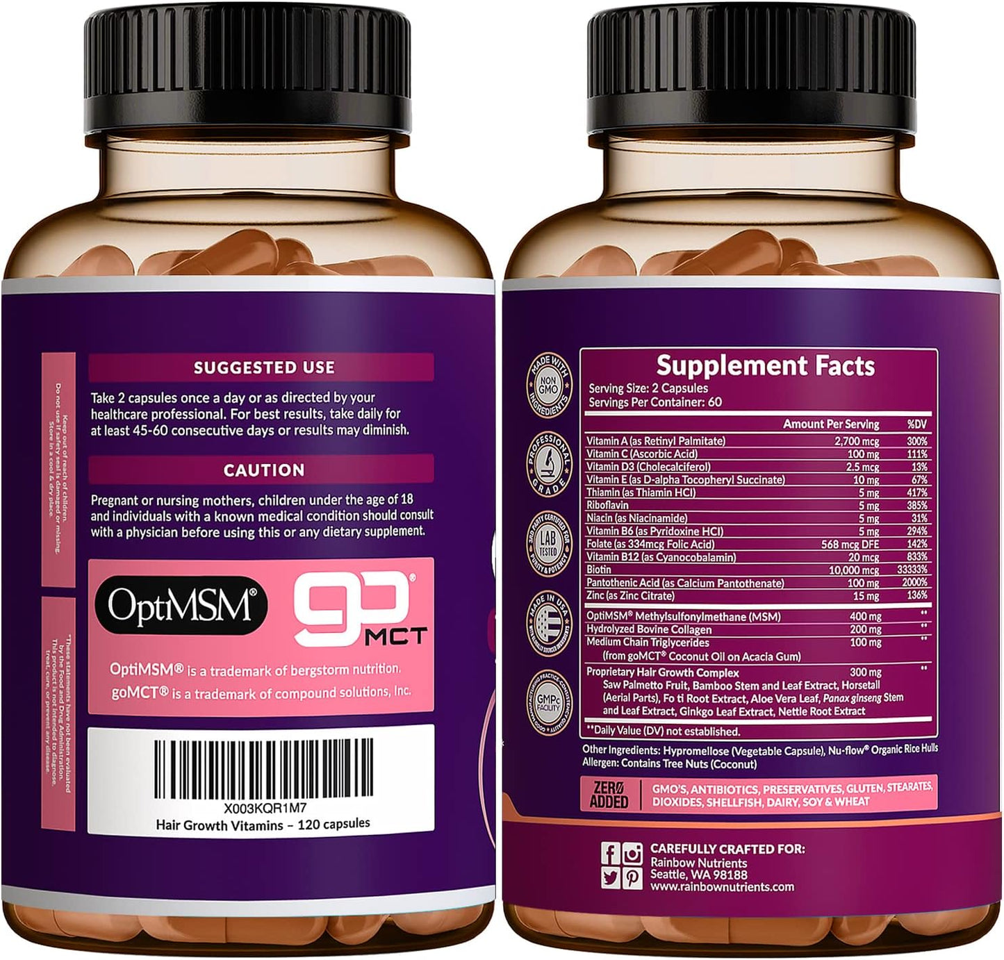 VITAMINAS PARA CRECIMIENTO DEL CABELLO