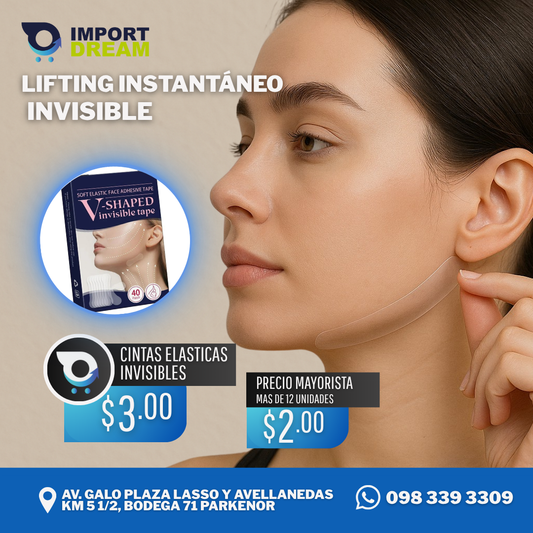 COMBO X 3 CINTAS ELASTICA INVISIBLE FACIAL