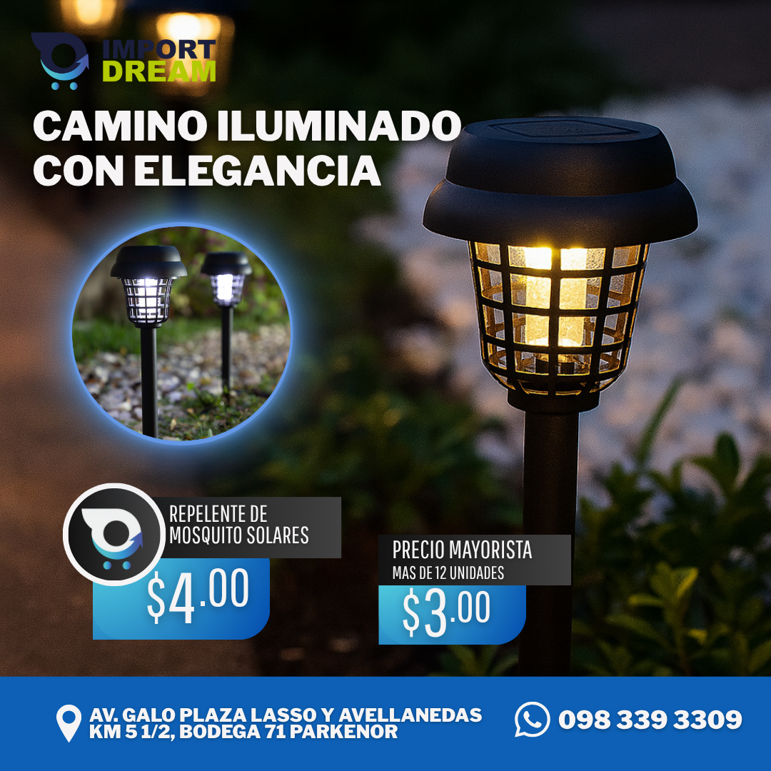 2 REPELENTES DE MOSQUITOS SOLARES