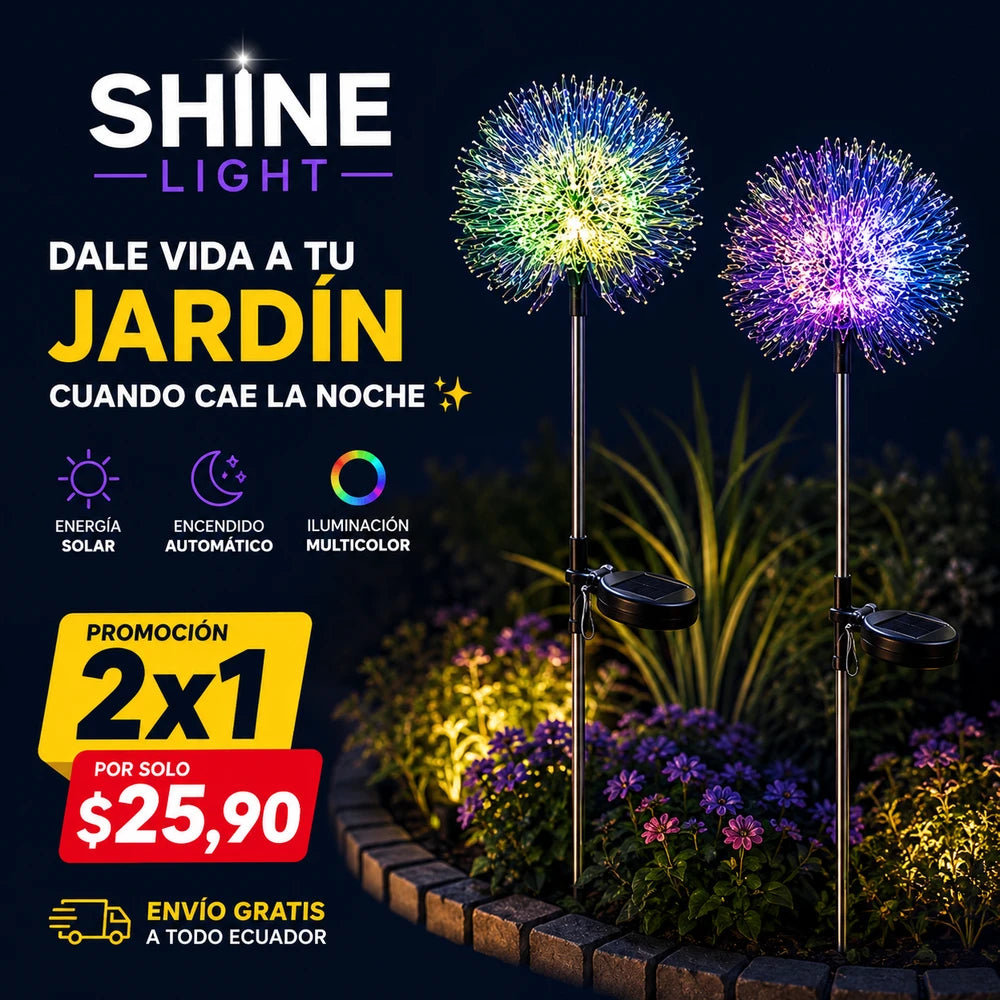 Lampara solar 2x1 Shine Light