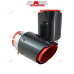 ESCAPE DE CARBONO ROJO PARA COCHE