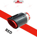 ESCAPE DE CARBONO ROJO PARA COCHE