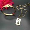 Juego Joyeria Pareja Corazon Candado