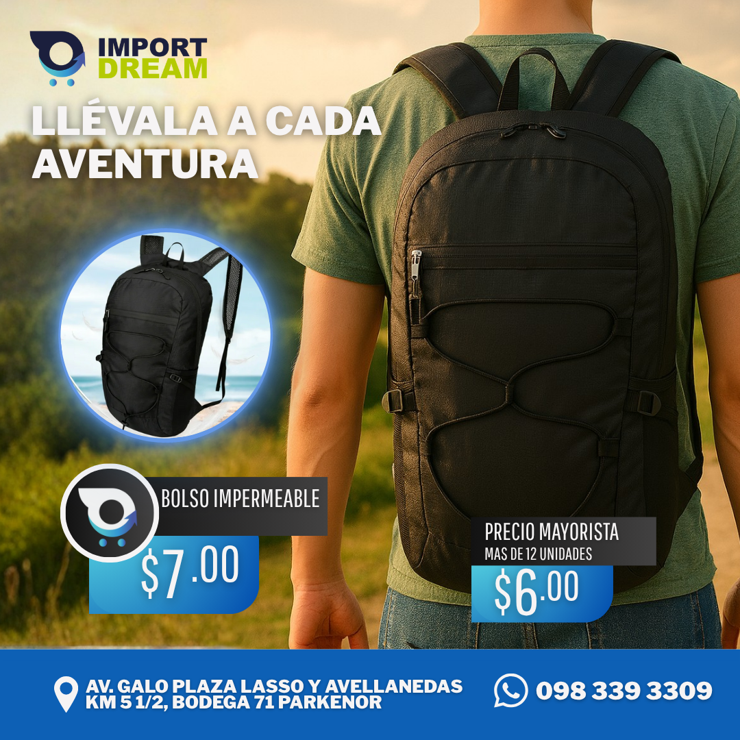 Mochila Viajera Impermeable