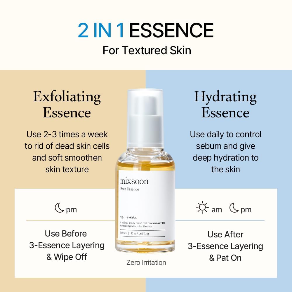 MIXSOON - EXFOLIANTE, HIDRATANTE, EXTRACTO DE FRIJOL FERMENTADO