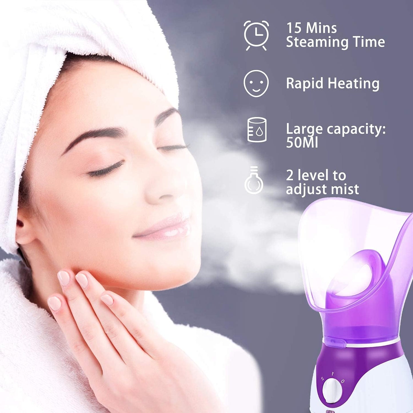 VAPORIZADOR FACIAL NANO IÓNICO HUMIDIFICADOR