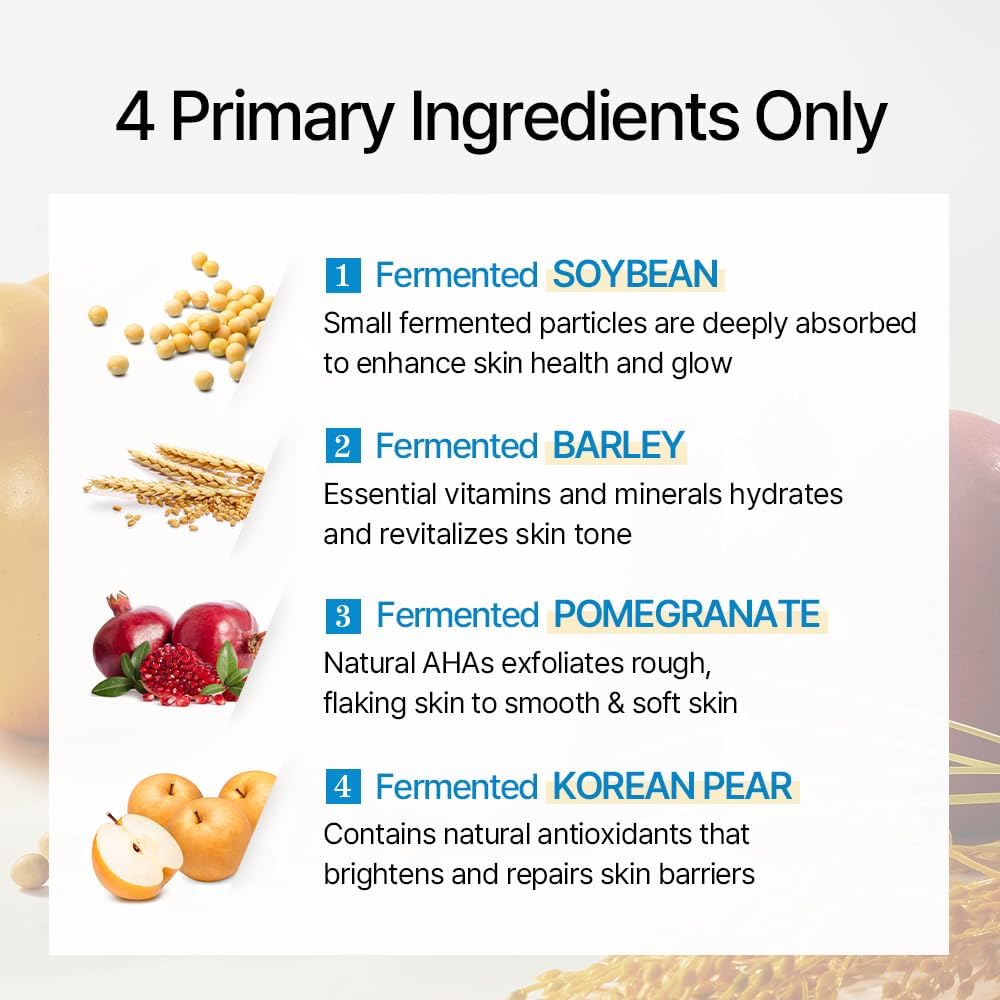 MIXSOON - EXFOLIANTE, HIDRATANTE, EXTRACTO DE FRIJOL FERMENTADO