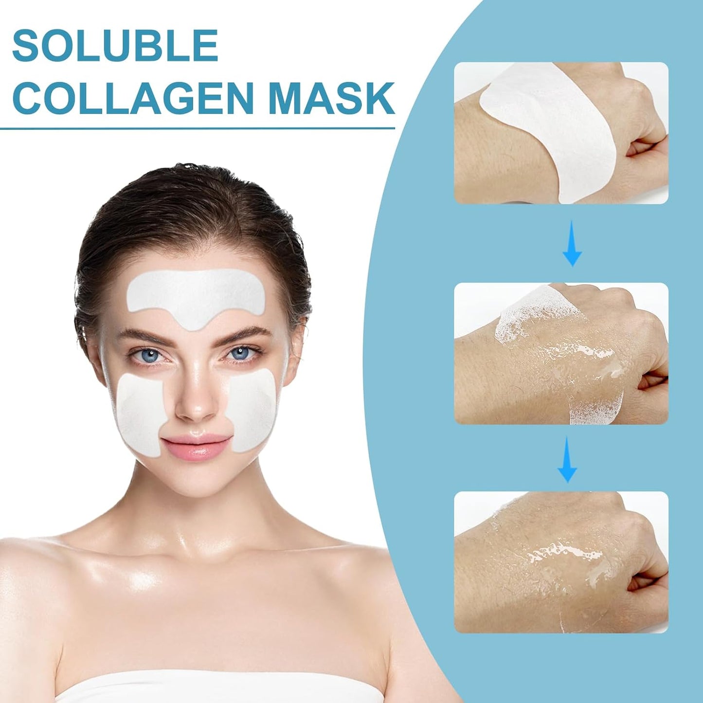 MASCARILLA FACIAL REAFIRMANTE DE COLÁGENO - PACK POR 10 UNIDADES