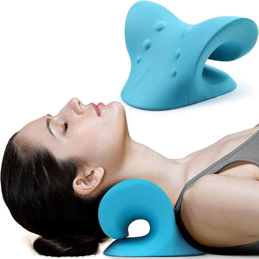 Almohada Relajante para Cuello - dispositivo de tracción cervical para alivio del dolor