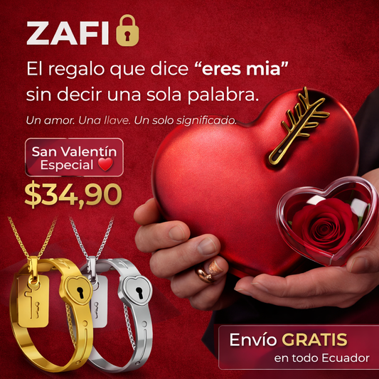 Caja con rosa eterna + Manilla de corazón + Collar de llave + Envio gratis