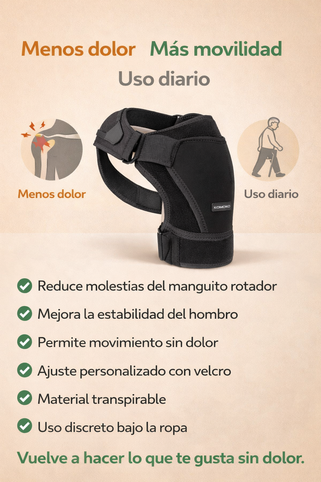 Soporte de Hombro Komoko