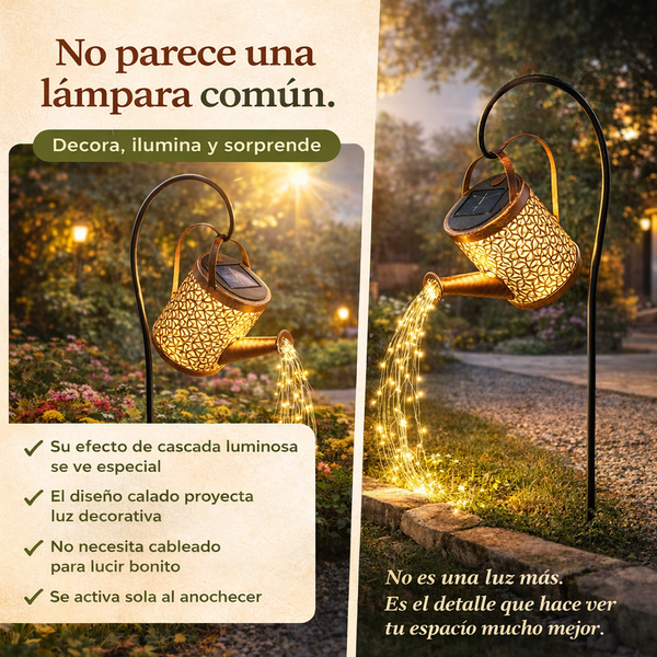 Regadera Solar Decorativa