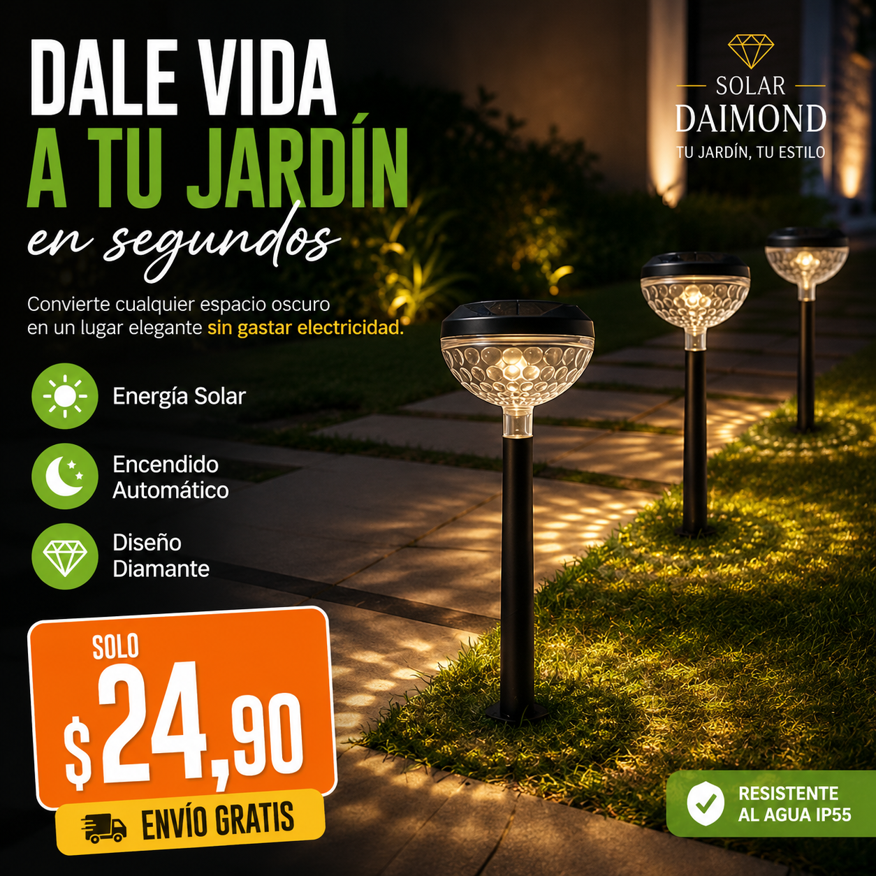 Solar Daimond® caja de 2 unidades