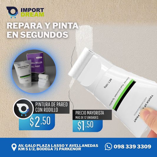 PINTURA DE PARED CON RODILLO