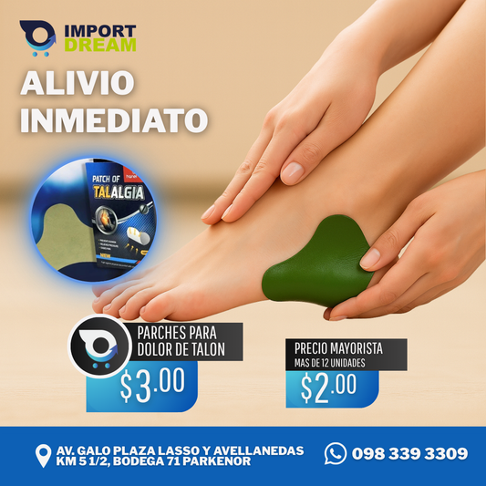 30 PARCHES PARA DOLOR DE TALON