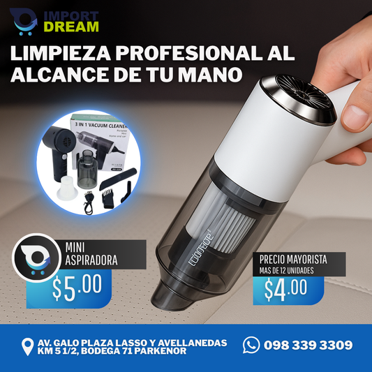 MINI ASPIRADORA 3 EN 1