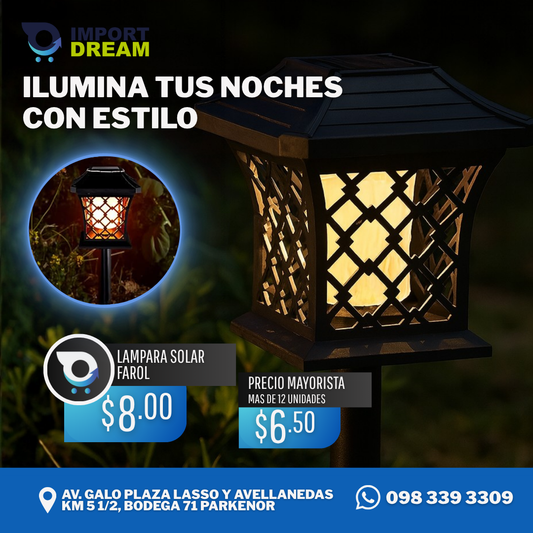 LAMPARA SOLAR FAROL